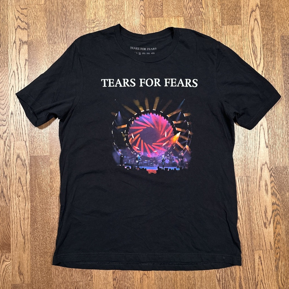 Tears for Fears Tipping Point Tour Part 2 2023 Dates Music Band T Shirt Mens XL